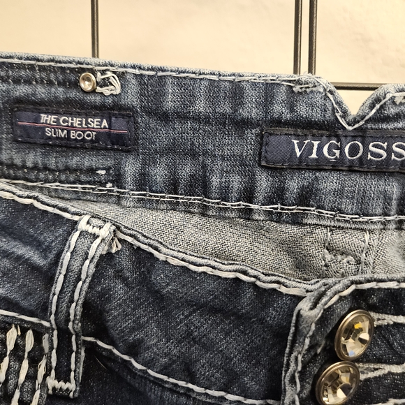 Vigoss Women's The Chelsea Slim Boot Size 16 / 33 - Picture 5 of 7